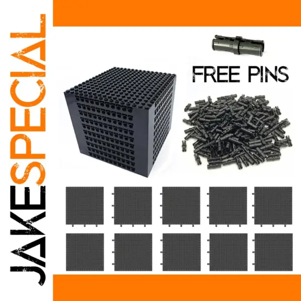 16x16 Self-Locking Baseplate Building Bricks Set