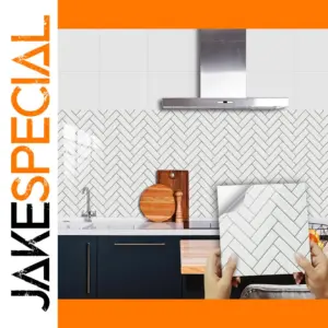 10pcs White Grey Brick Wall Stickers