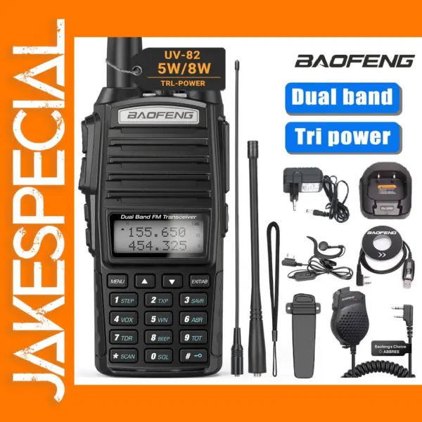 Baofeng UV-82 Dual PTT Walkie Talkie 8W