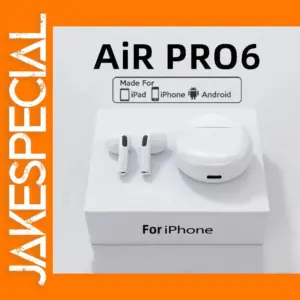Pro 6 TWS Bluetooth Earphones for iPhone