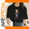 Women's Bear Print Casual Cotton T-Shirt