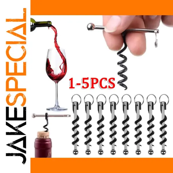 Mini Portable Wine Bottle Opener with Keychain
