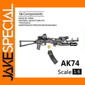 1:6 Scale AK74 Assault Rifle Toy Model