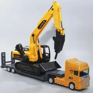 1:50 Diecast Plastic Flatbed Trailer Model 38 46c9ec00 upscaled