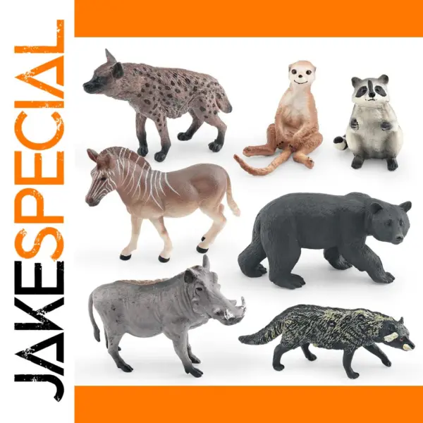 Mini Wild Animals PVC Figures Set for Kids