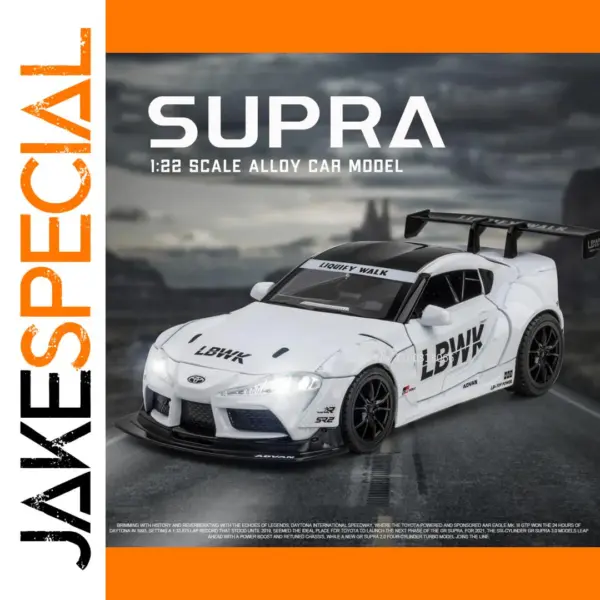 1:22 Toyota SUPRA Alloy Diecast Car Model