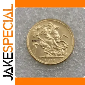 1913-1919 UK 1 Sovereign George V Replica Coin