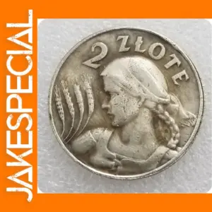 Vintage Poland 2 Złote Coin Replica Collection
