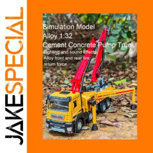 1:32 Alloy Cement Concrete Pump Truck Toy