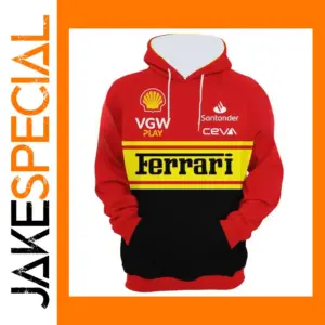 Ferrari 3D Long Sleeve Hoodie for All
