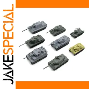 1:144 WWII Tank Model Set of 8