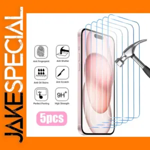 5PCS Tempered Glass Screen Protector for iPhone