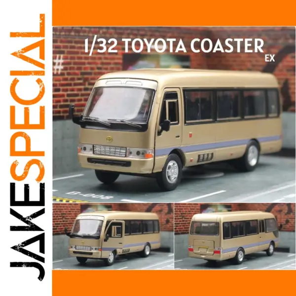 1/32 Scale Toyota Coaster Diecast Bus Model
