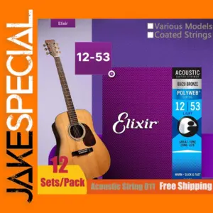 12-Set Guitar Strings for Acoustic and Electric