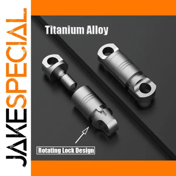Titanium Alloy Keychain Buckle for EDC Tools