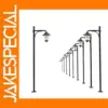 10pcs HO Scale Warm White LED Street Lamps