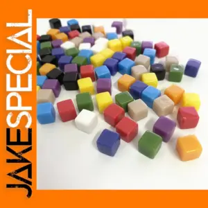 100 Pcs Clear 8mm Acrylic Square Dice Set