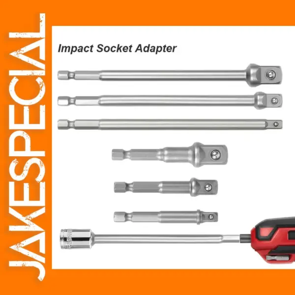1/4 Hex Shank Impact Socket Adapter Set