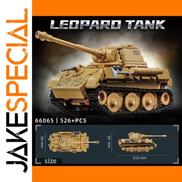 Leopard Tank Building Block Toy Set