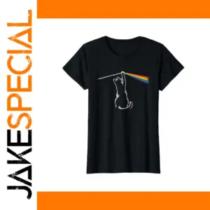 Funny Cat Music Graphic T-Shirt for Women
