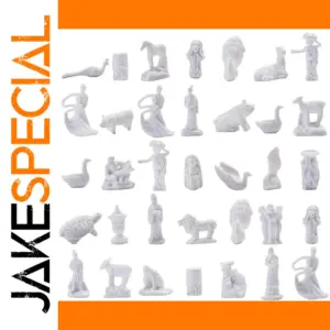 35pcs N Scale Animal Statue Models for Train