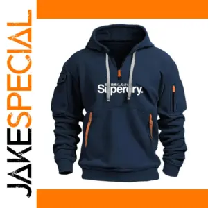 Men's Thick Casual Multi-Pocket Hoodie