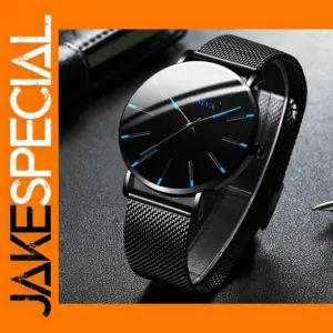 Men's Ultra-Thin Stainless Steel Quartz Watch