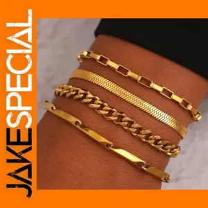 Bohemian Style Stainless Steel Bracelets Set