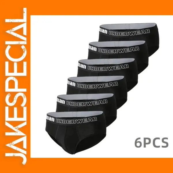 6-Pack Men's Cotton Triangular Underwear