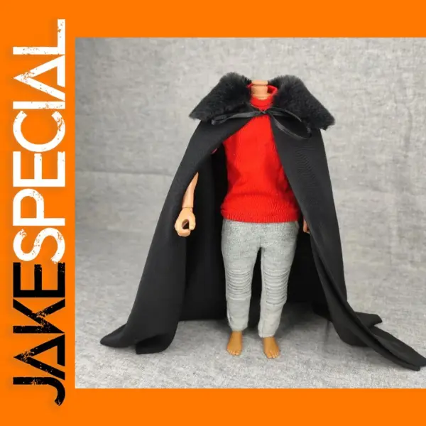 1:6 Scale Handmade Fur Collar Cloak Cape
