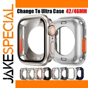 Ultra PC Case with Tempered Glass for Apple Watch 10 Series