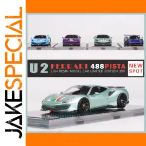 U2 1:64 488 Pista Novitec Resin Car Model