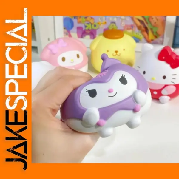 5pcs Kawaii Kuromi Stress Relief Squishy Toys