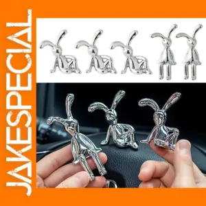 Silver Bunny Decorative Ornament for Home Decor