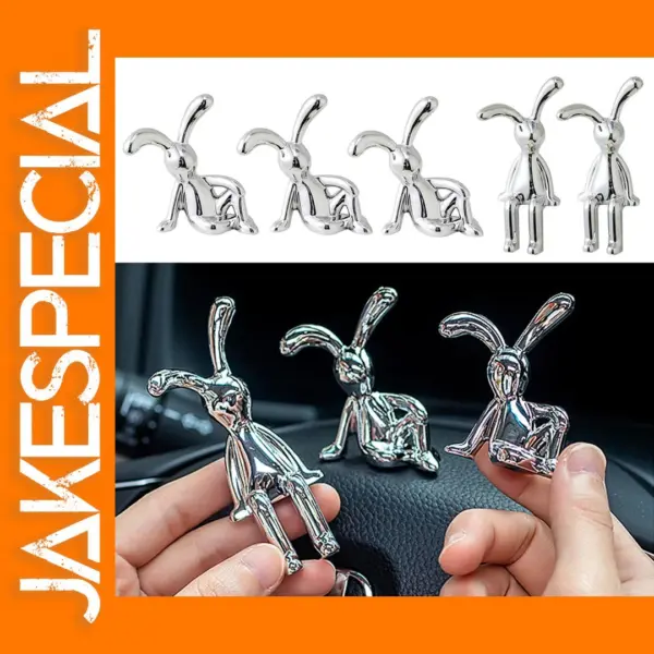 Silver Bunny Decorative Ornament for Home Decor