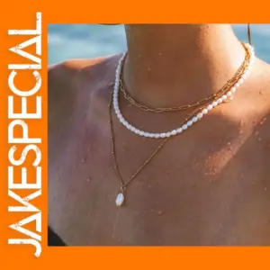 Natural Pearl Pendant Choker Necklace for Women