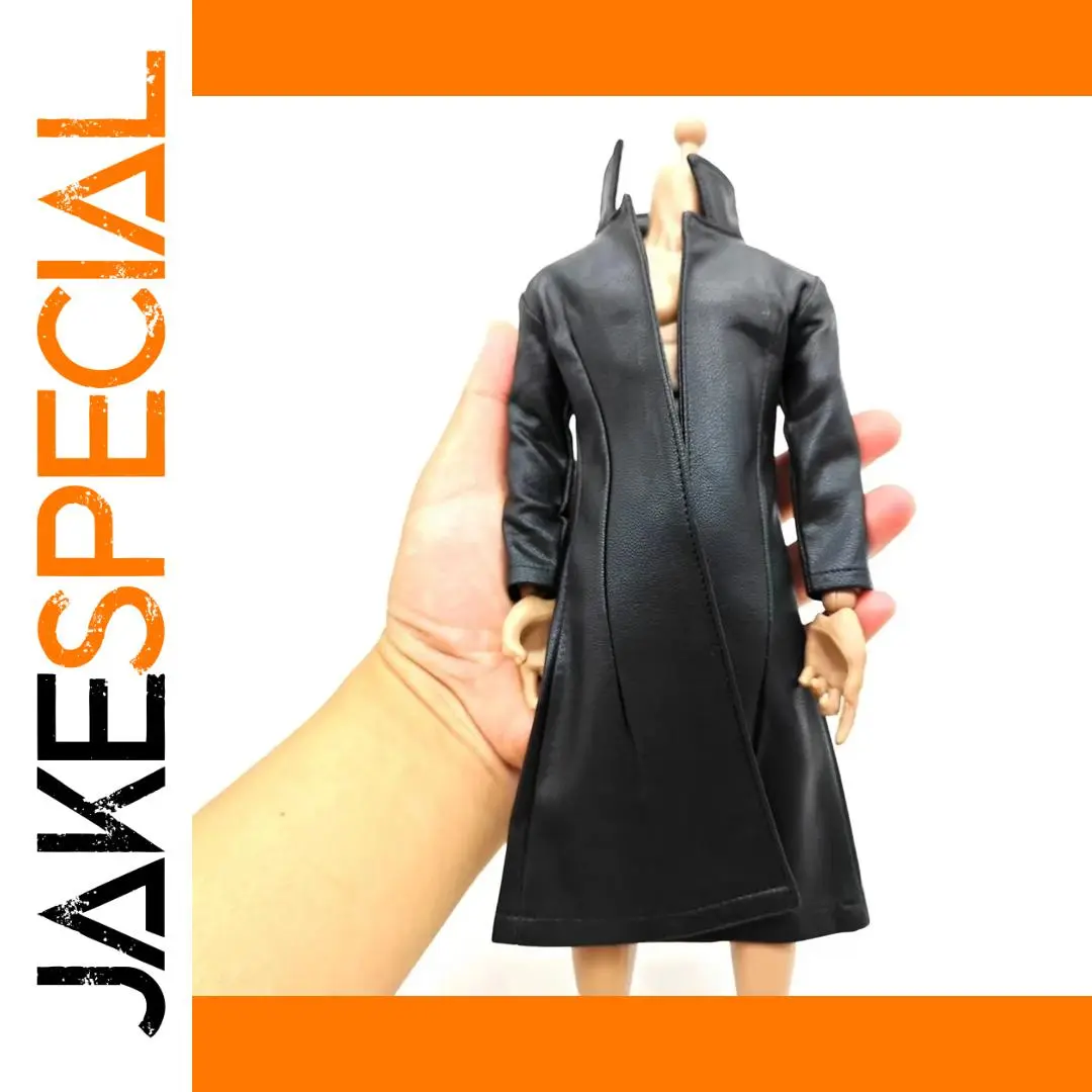 1/6 Scale Black PU Leather Windbreaker for Action Figures 1 1/6 Scale Black PU Leather Windbreaker for Action Figures