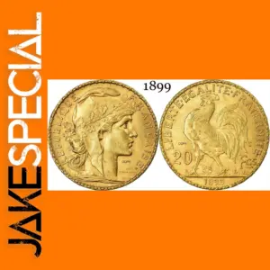 1899 Gold Marianne Rooster Copy Coin