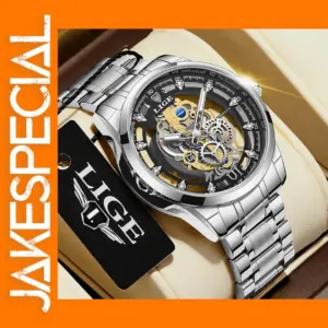 LIGE Luxury Waterproof Quartz Watch for Men
