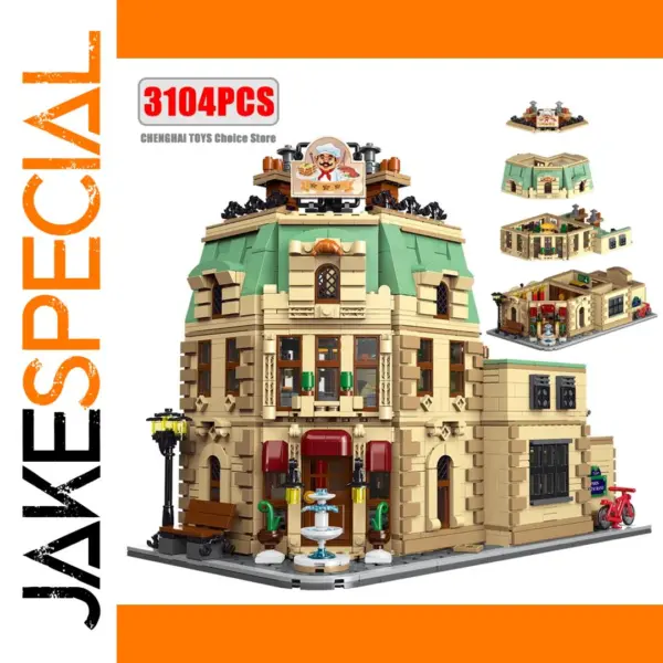 3104PCS Parisian Restaurant Building Block Set