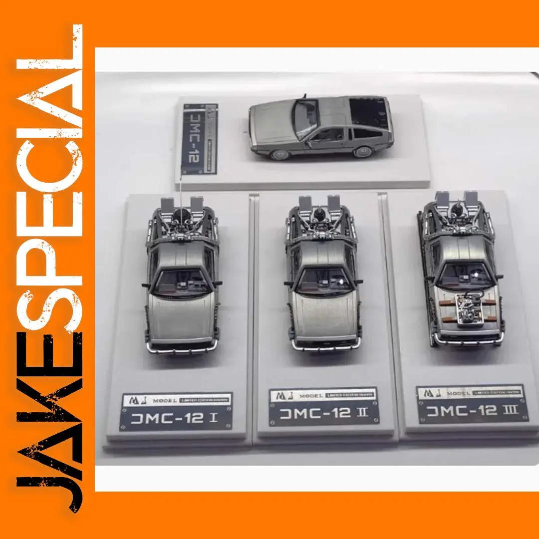 1:64 Back To The Future Delorean Model Car 1 1:64 Back To The Future Delorean Model Car