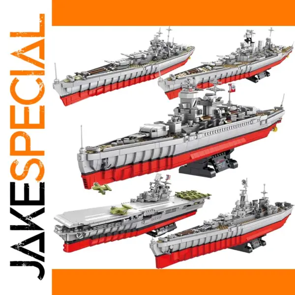 WW2 Military Building Blocks Battleship Set