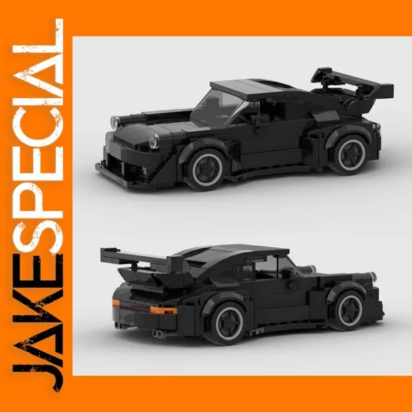 Black Sports Car Building Blocks Set 354 Pieces