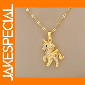 Cute Unicorn Pendant Necklace for Women