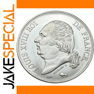 1820 5 Francs Louis XVIII Replica Coin