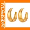 Minimalist 18K Gold Geometric Stud Earrings