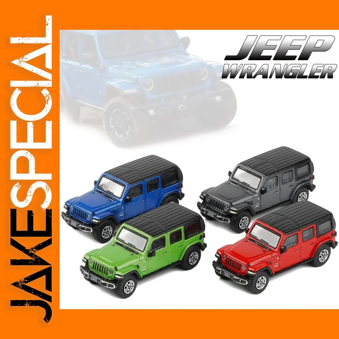 1:64 Jeep Wrangler Sahara Diecast Model Car 1 1:64 Jeep Wrangler Sahara Diecast Model Car