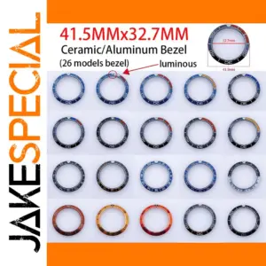41.5mm Ceramic Bezel Insert for Case Watch Accessories