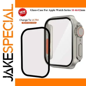 Glass Screen Protector & Bumper Case for Apple Watch Series 10