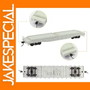 HO Scale Unassembled Flat Car 1:87 Model
